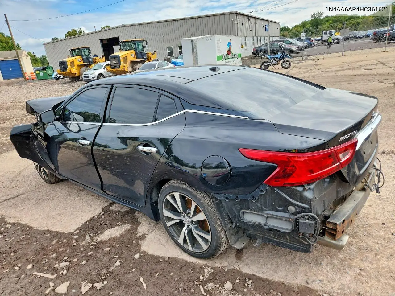 2017 NISSAN MAXIMA VIN 1N4AA6AP4HC361621 — фото 2