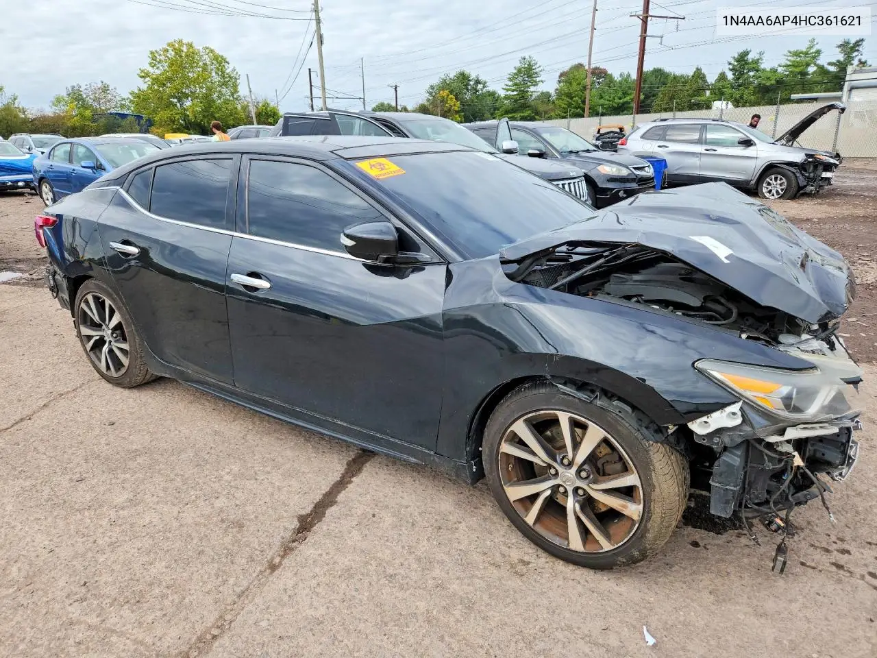 2017 NISSAN MAXIMA VIN 1N4AA6AP4HC361621 — фото 4