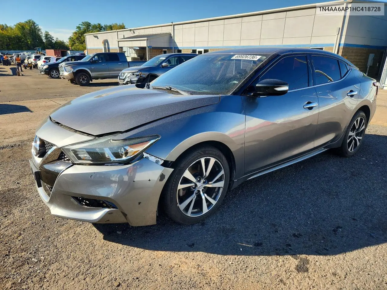 2017 NISSAN MAXIMA VIN 1N4AA6AP1HC418728 — фото 2