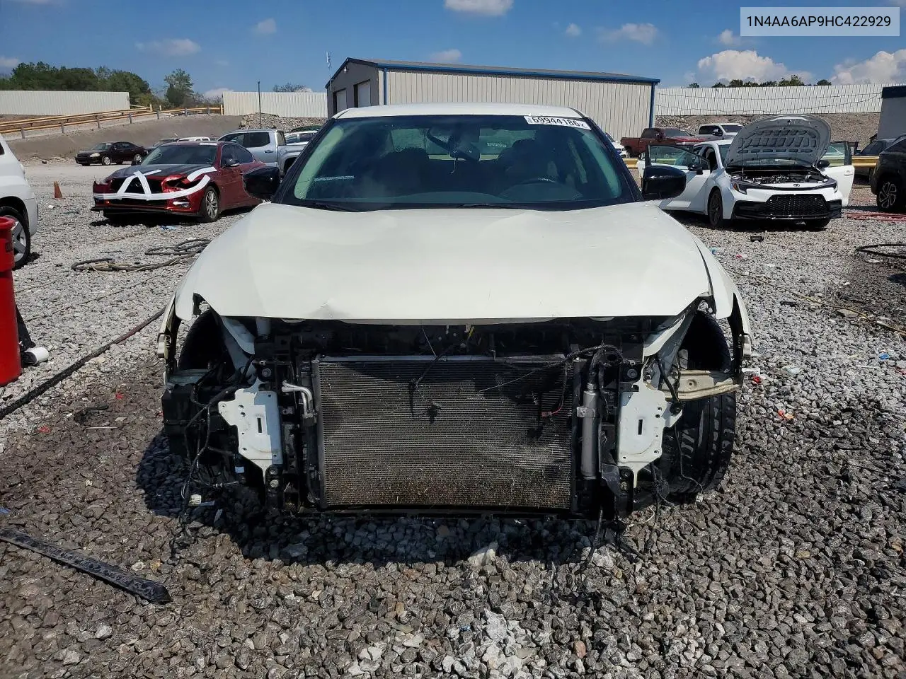 2017 NISSAN MAXIMA VIN 1N4AA6AP9HC422929 — фото 5