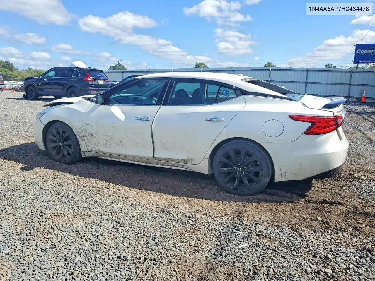 2017 NISSAN MAXIMA VIN 1N4AA6AP7HC434478 — фото 2