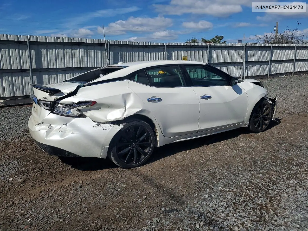 2017 NISSAN MAXIMA VIN 1N4AA6AP7HC434478 — фото 3