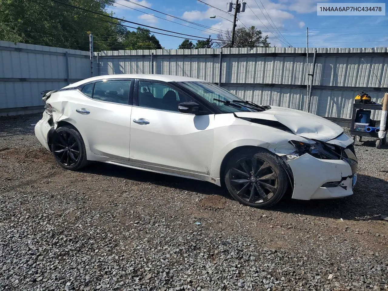 2017 NISSAN MAXIMA VIN 1N4AA6AP7HC434478 — фото 4