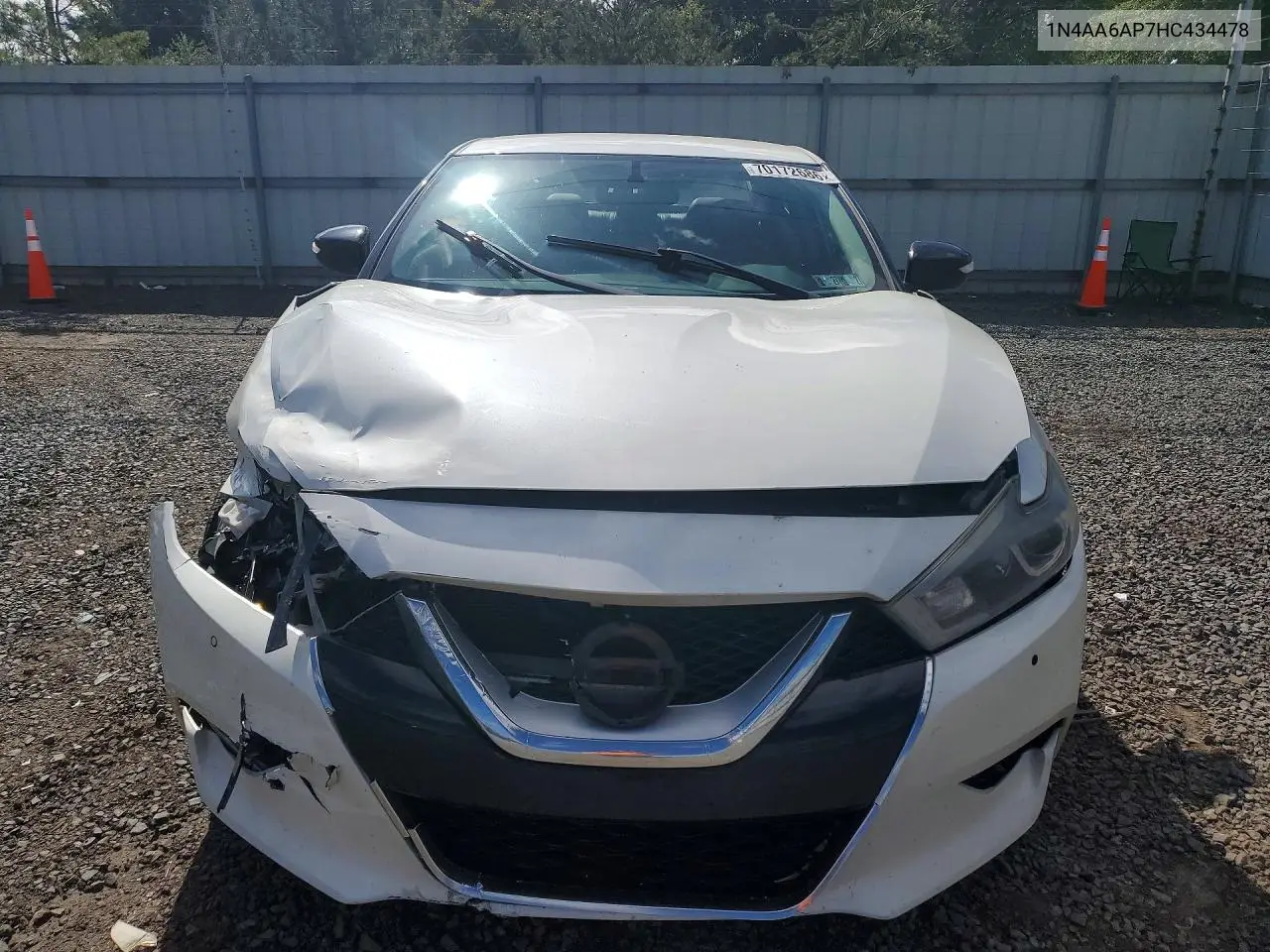 2017 NISSAN MAXIMA VIN 1N4AA6AP7HC434478 — фото 5