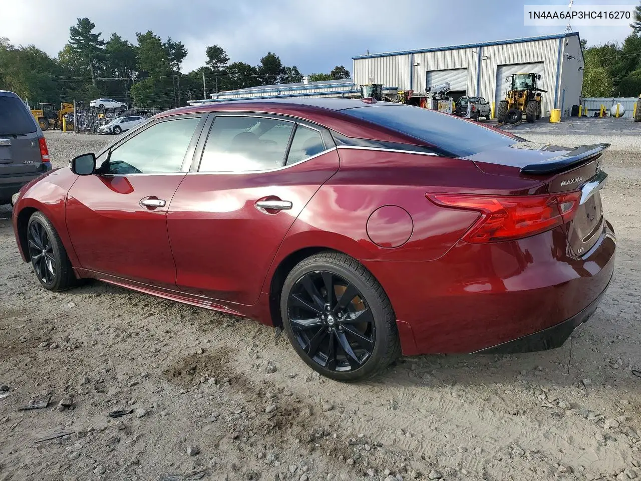 2017 NISSAN MAXIMA VIN 1N4AA6AP3HC416270 — фото 2