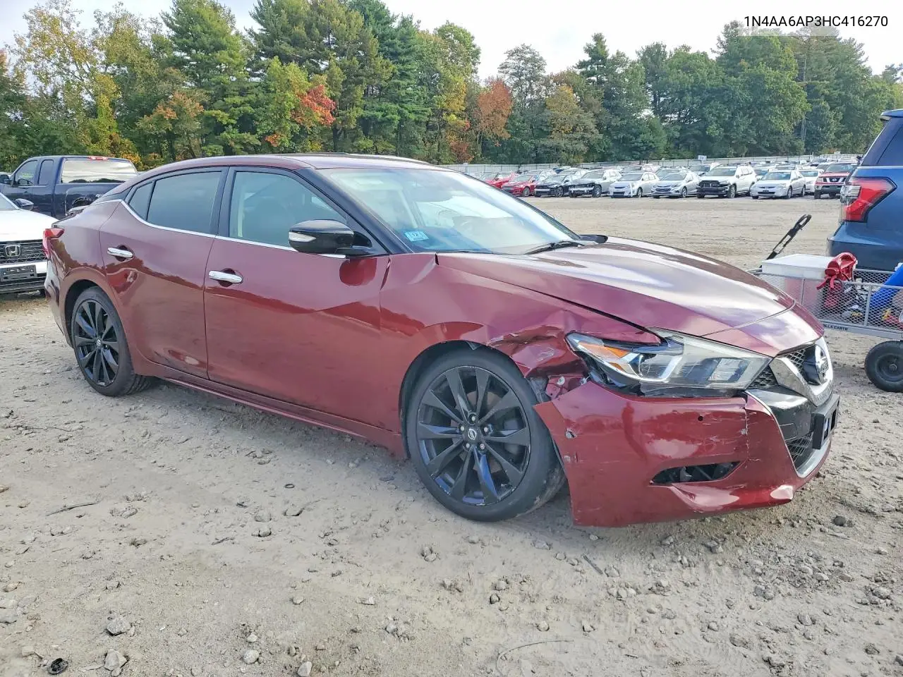 2017 NISSAN MAXIMA VIN 1N4AA6AP3HC416270 — фото 4