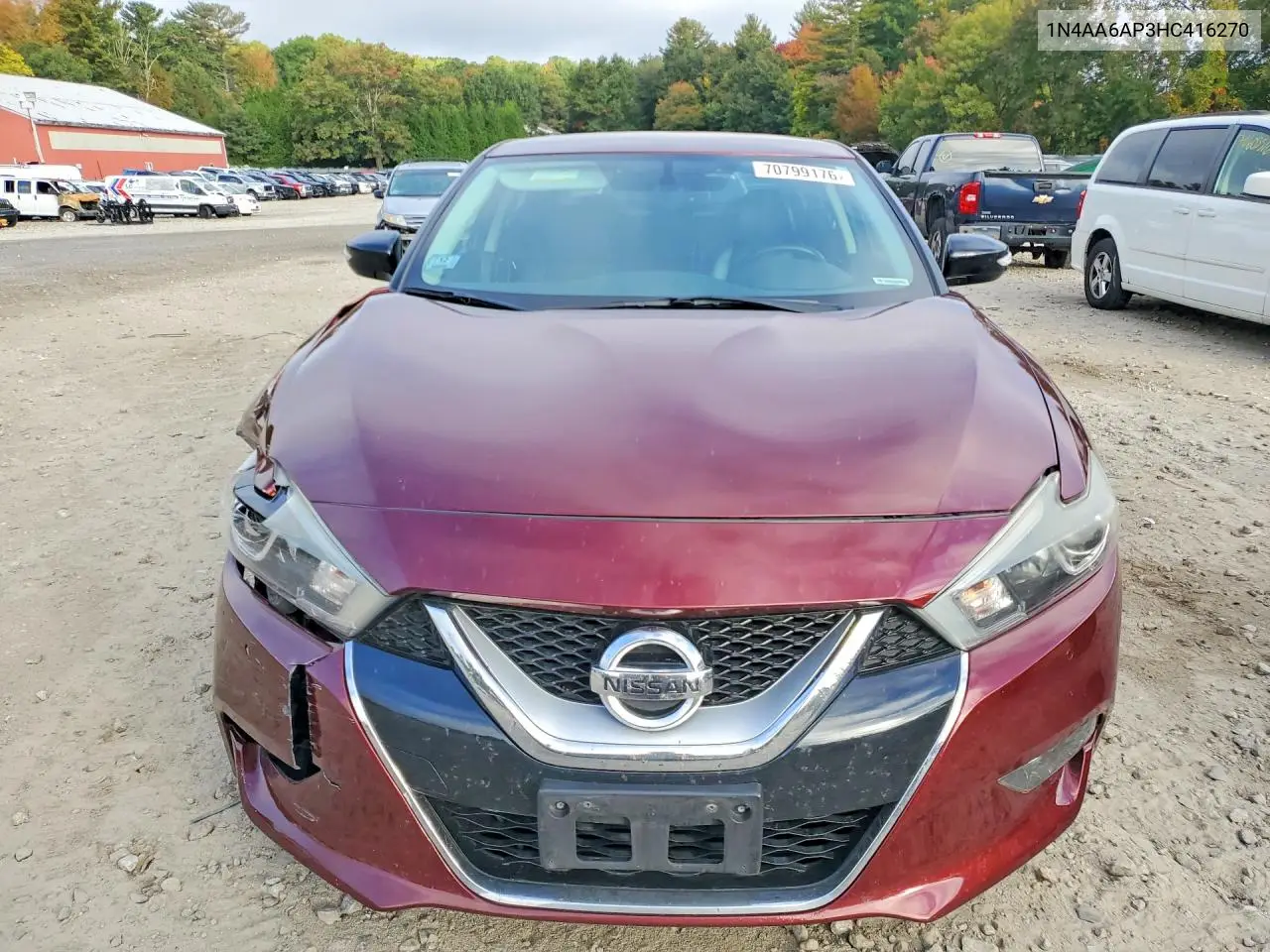 2017 NISSAN MAXIMA VIN 1N4AA6AP3HC416270 — фото 5