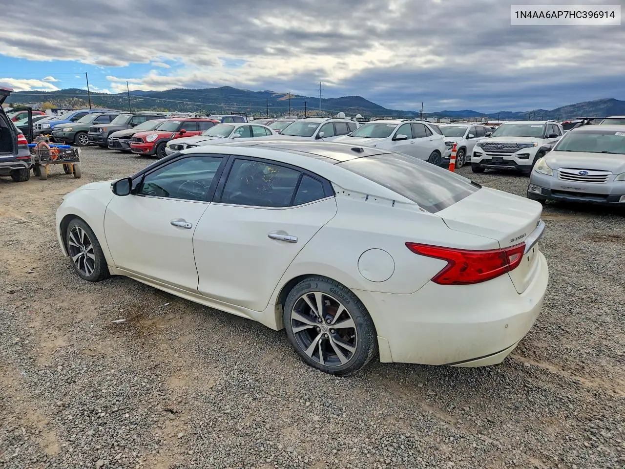2017 NISSAN MAXIMA VIN 1N4AA6AP7HC396914 — фото 2