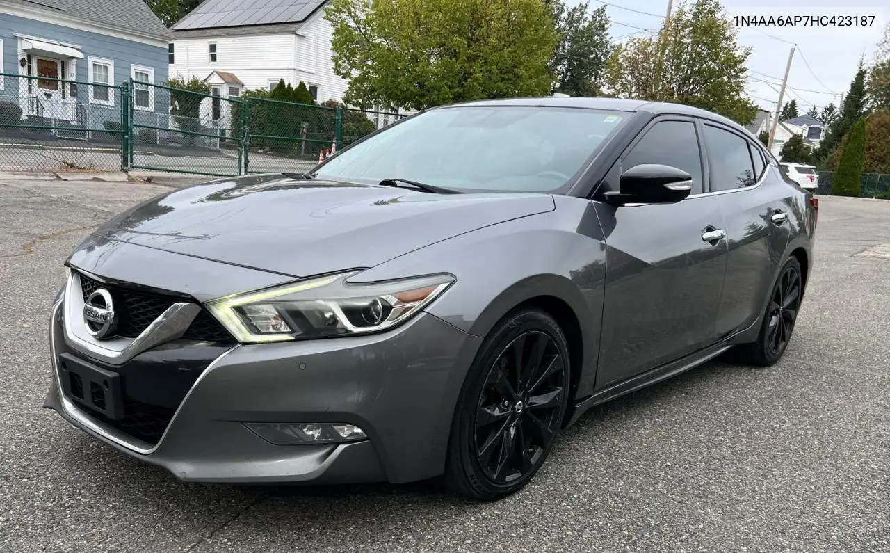 2017 NISSAN MAXIMA VIN 1N4AA6AP7HC423187 — фото 2