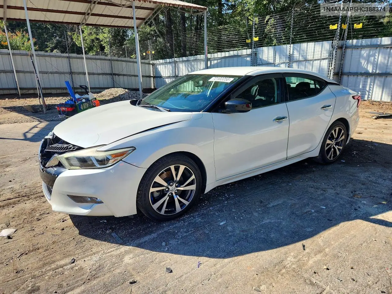 NISSAN MAXIMA 2017, VIN 1N4AA6AP5HC388374