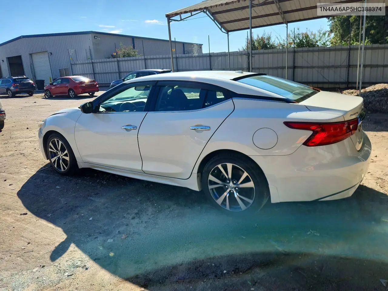 2017 NISSAN MAXIMA VIN 1N4AA6AP5HC388374 — фото 2