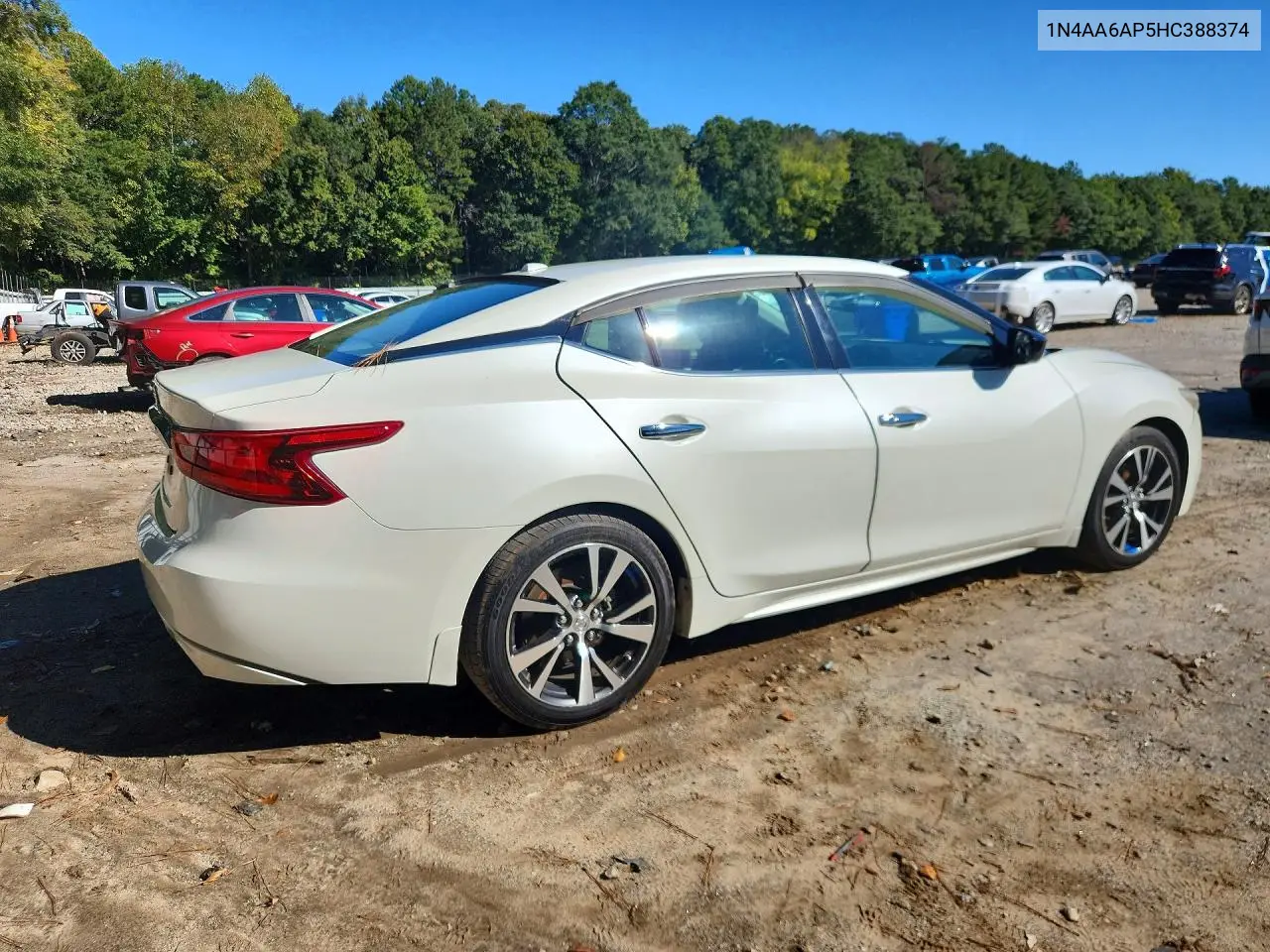 2017 NISSAN MAXIMA VIN 1N4AA6AP5HC388374 — фото 3