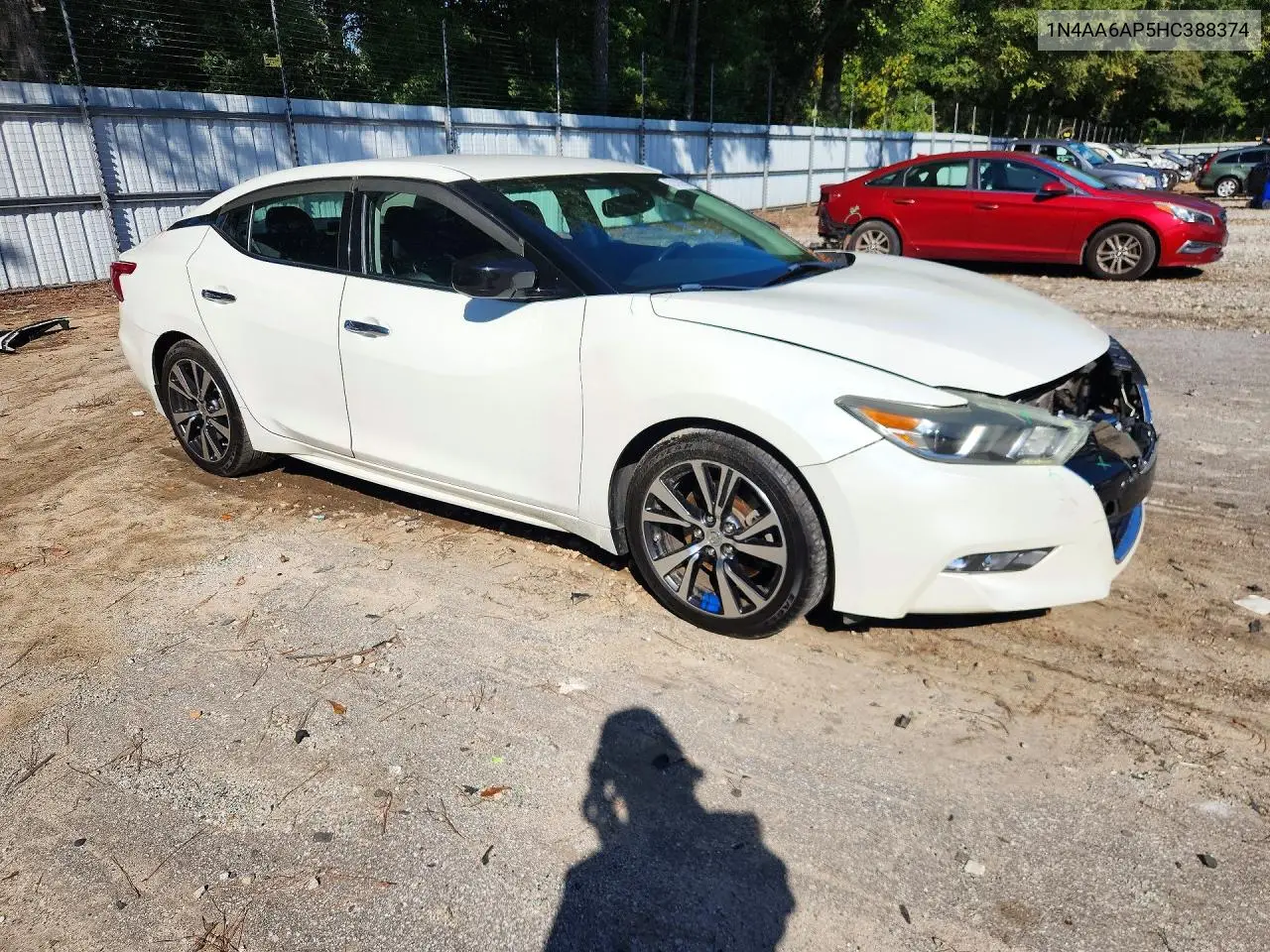 2017 NISSAN MAXIMA VIN 1N4AA6AP5HC388374 — фото 4