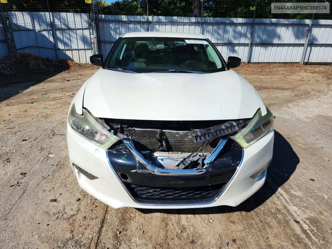 2017 NISSAN MAXIMA VIN 1N4AA6AP5HC388374 — фото 5