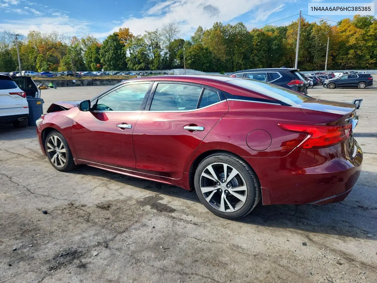 2017 NISSAN MAXIMA VIN 1N4AA6AP6HC385385 — фото 2