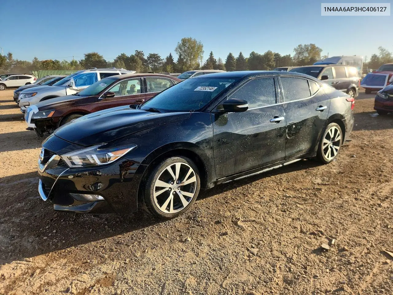 NISSAN MAXIMA 2017, VIN 1N4AA6AP3HC406127