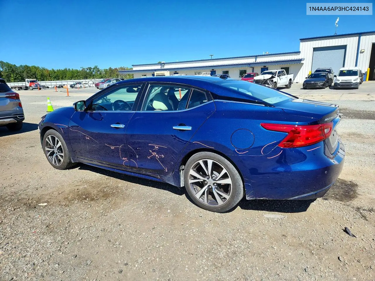 2017 NISSAN MAXIMA VIN 1N4AA6AP3HC424143 — фото 2