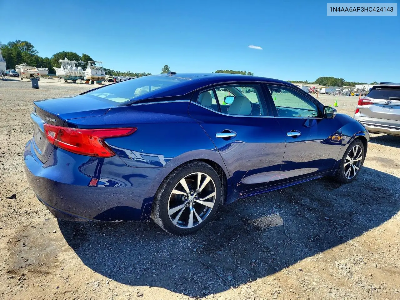 2017 NISSAN MAXIMA VIN 1N4AA6AP3HC424143 — фото 3