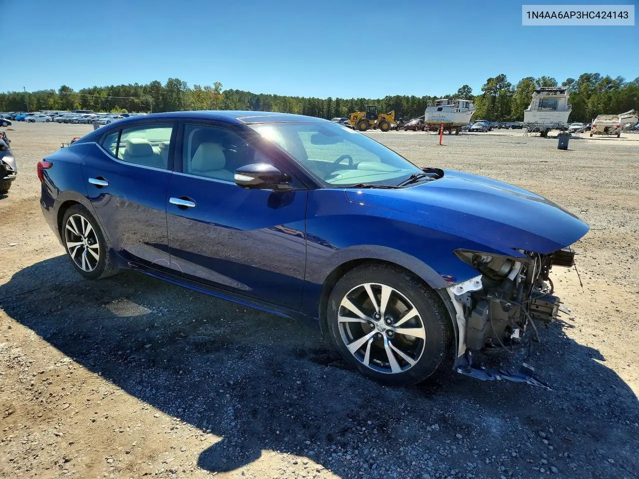 2017 NISSAN MAXIMA VIN 1N4AA6AP3HC424143 — фото 4