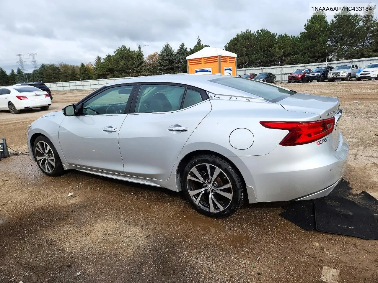 2017 NISSAN MAXIMA VIN 1N4AA6AP7HC433184 — фото 2