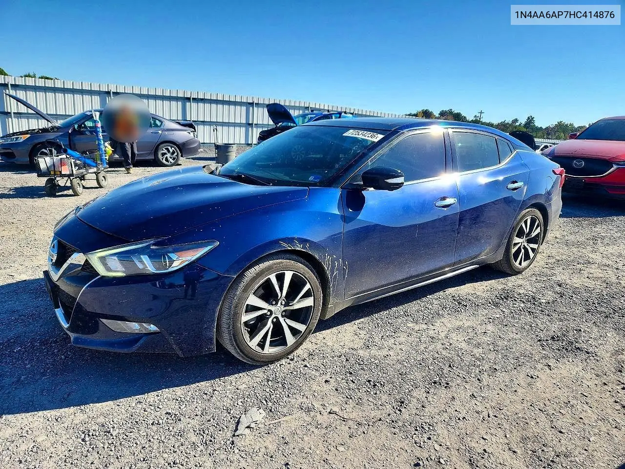 NISSAN MAXIMA 2017, VIN 1N4AA6AP7HC414876