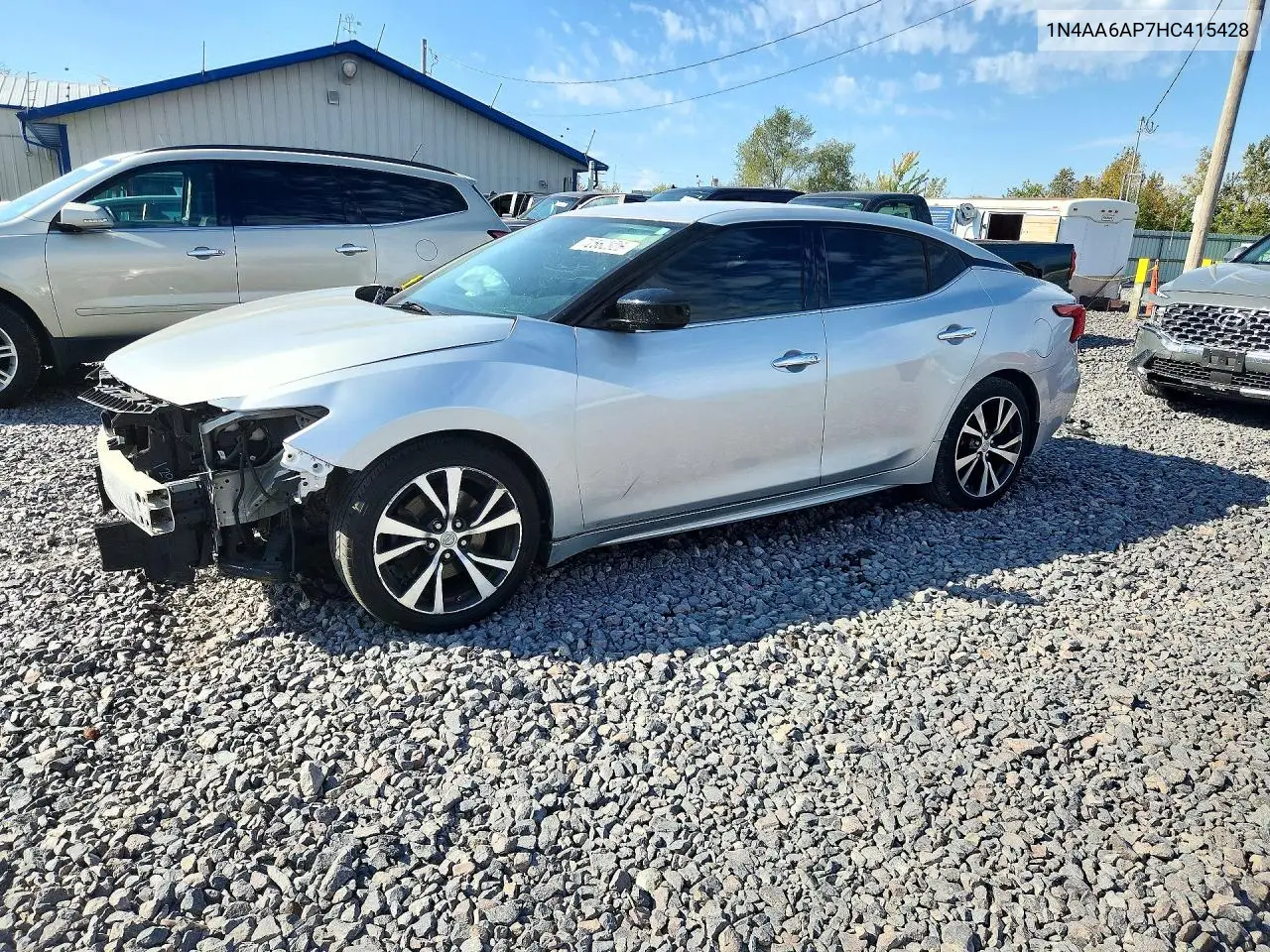 NISSAN MAXIMA 2017, VIN 1N4AA6AP7HC415428