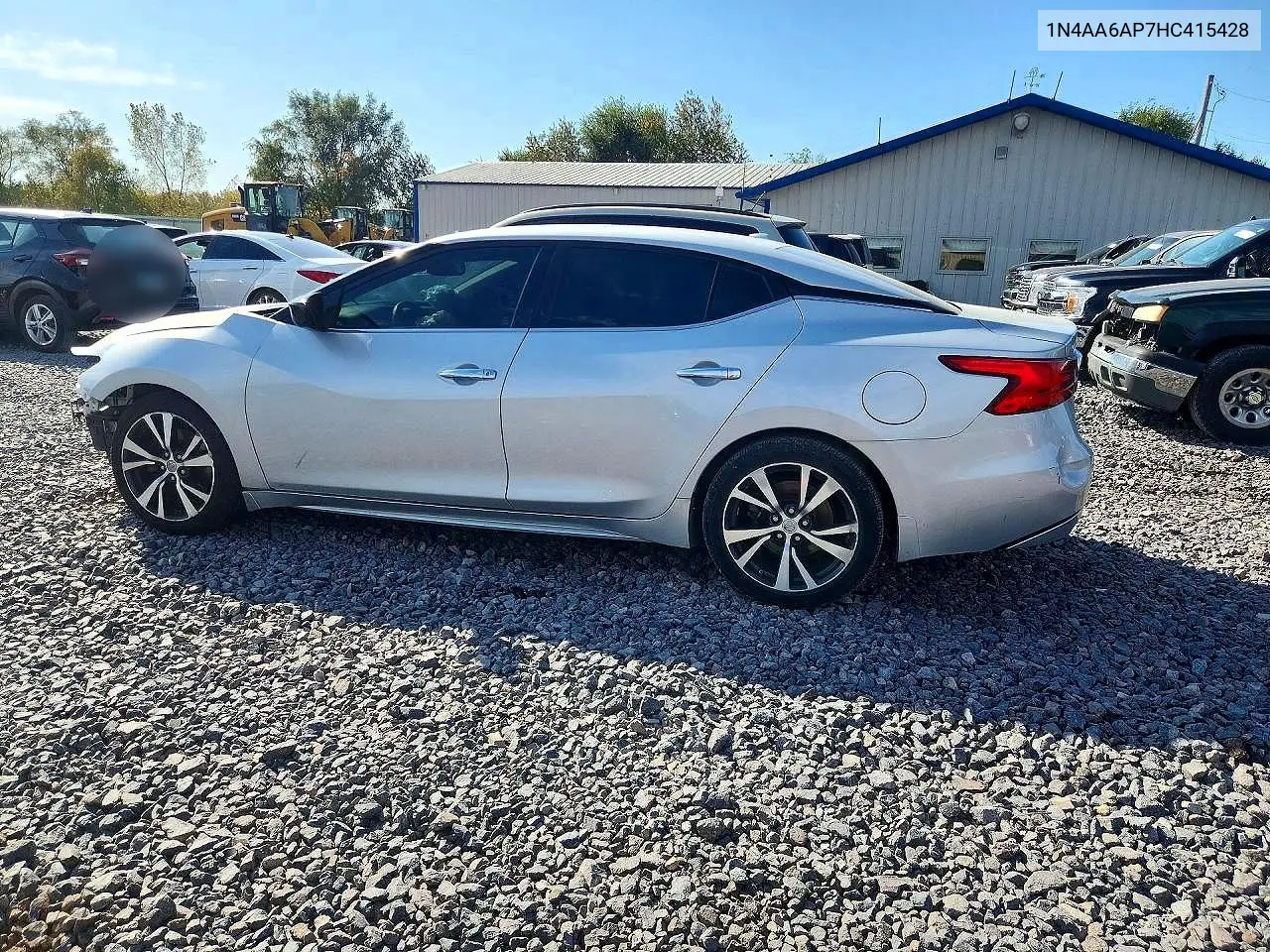 2017 NISSAN MAXIMA VIN 1N4AA6AP7HC415428 — фото 2