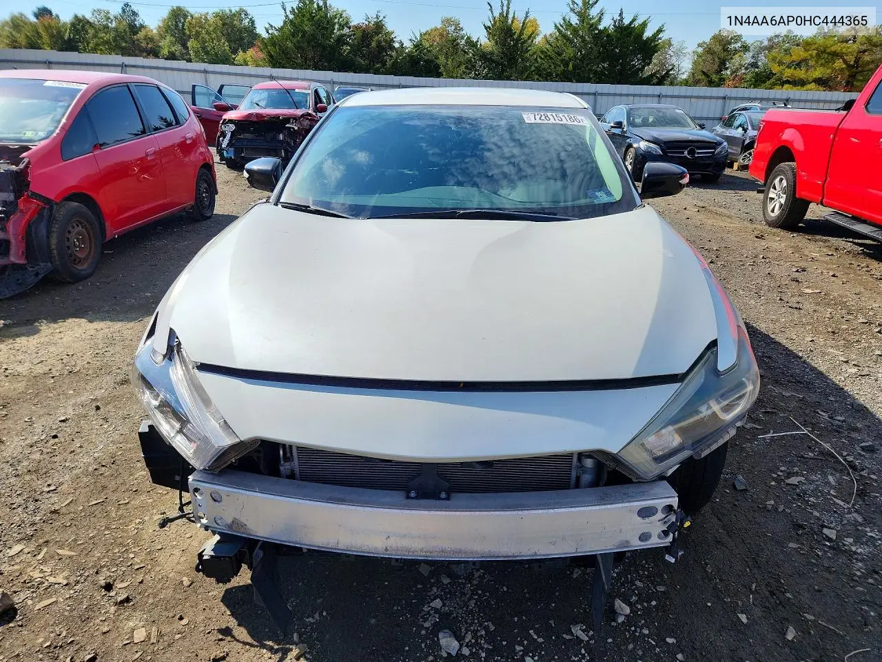 2017 NISSAN MAXIMA VIN 1N4AA6AP0HC444365 — фото 5