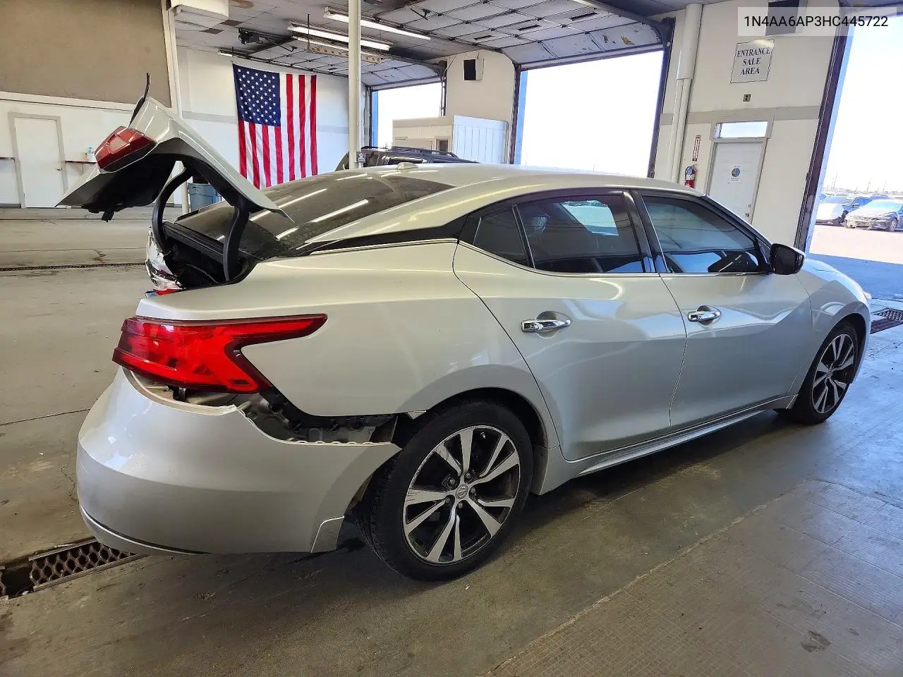 2017 NISSAN MAXIMA VIN 1N4AA6AP3HC445722 — фото 3