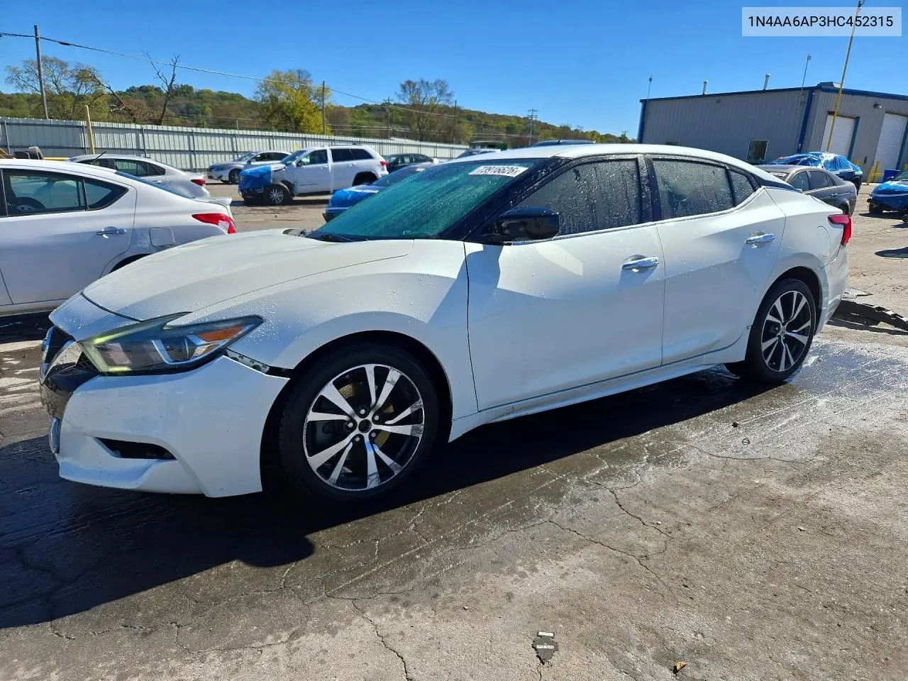 NISSAN MAXIMA 2017, VIN 1N4AA6AP3HC452315