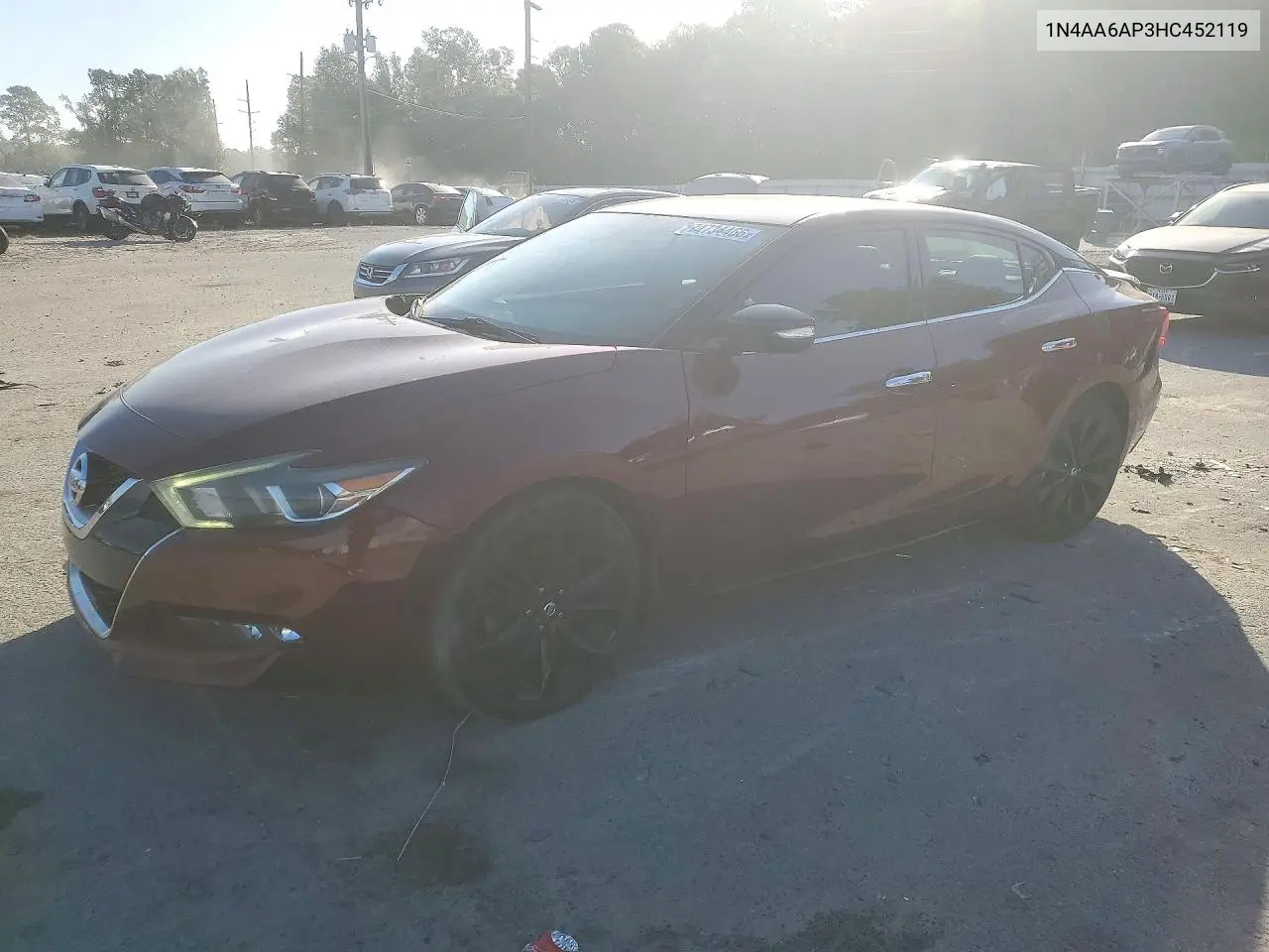 NISSAN MAXIMA 2017, VIN 1N4AA6AP3HC452119