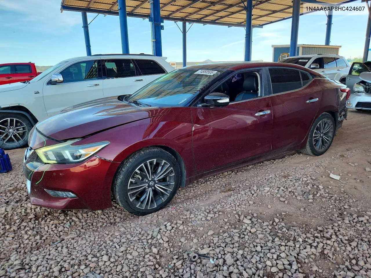 NISSAN MAXIMA 2017, VIN 1N4AA6AP8HC424607