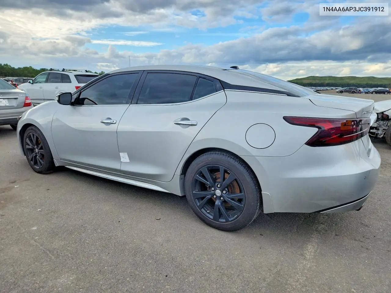 2018 NISSAN MAXIMA VIN 1N4AA6AP3JC391912 — фото 2