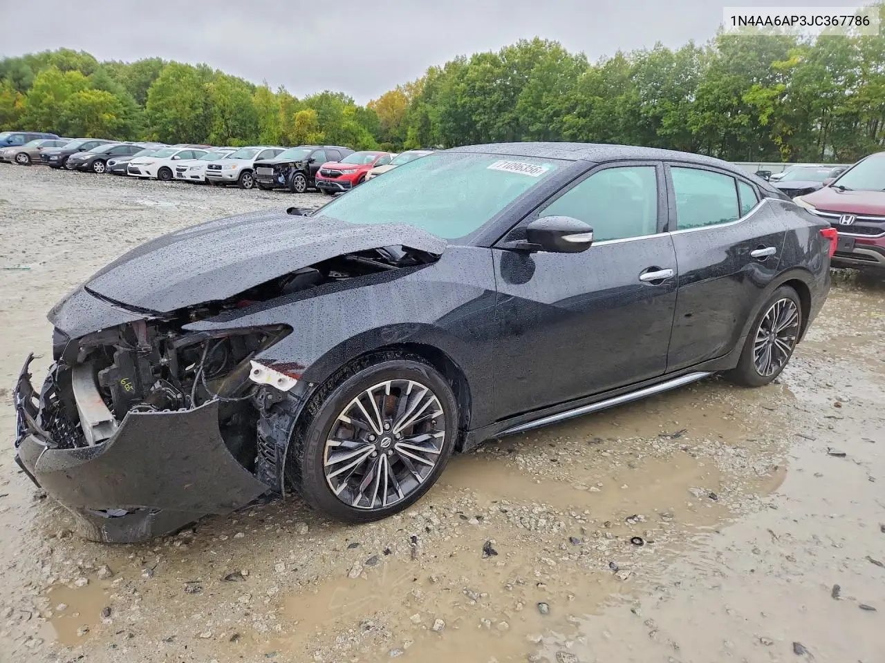 NISSAN MAXIMA 2018, VIN 1N4AA6AP3JC367786