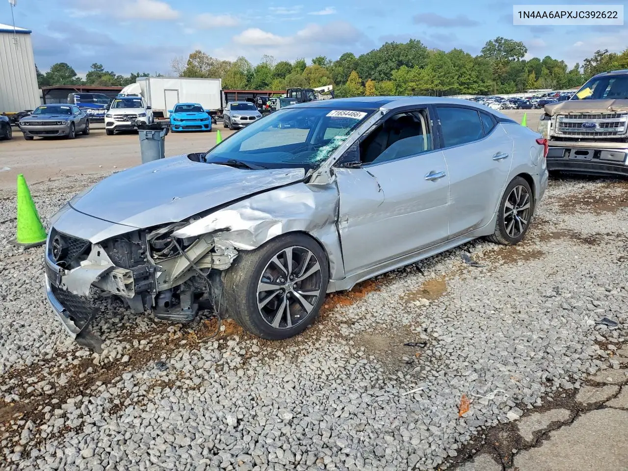 NISSAN MAXIMA 2018, VIN 1N4AA6APXJC392622