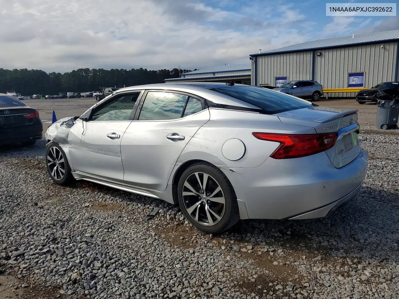 2018 NISSAN MAXIMA VIN 1N4AA6APXJC392622 — фото 2