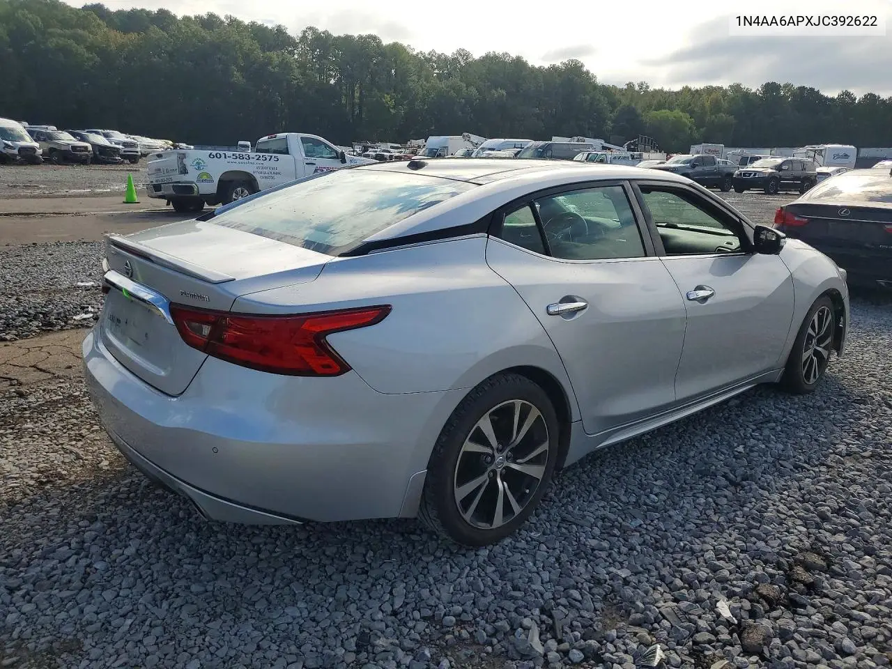 2018 NISSAN MAXIMA VIN 1N4AA6APXJC392622 — фото 3