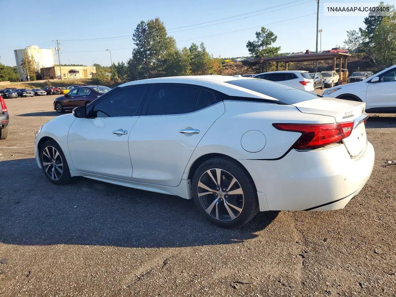 2018 NISSAN MAXIMA VIN 1N4AA6AP4JC403405 — фото 2