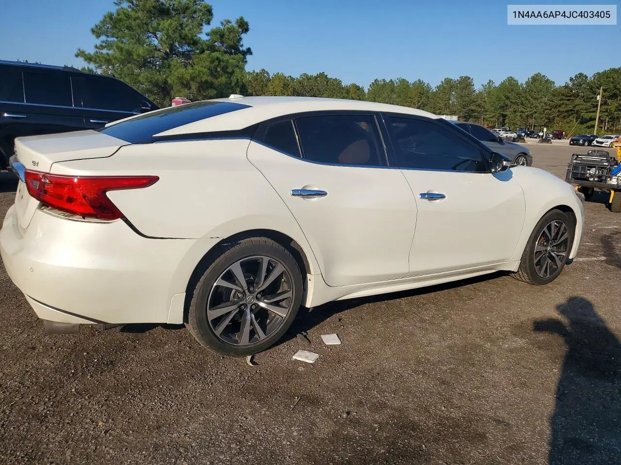 2018 NISSAN MAXIMA VIN 1N4AA6AP4JC403405 — фото 3