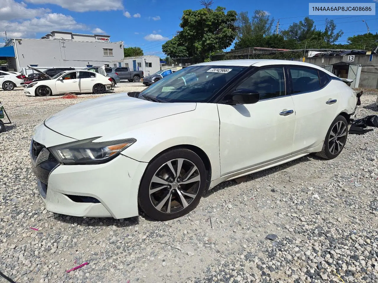 NISSAN MAXIMA 2018, VIN 1N4AA6AP8JC408686