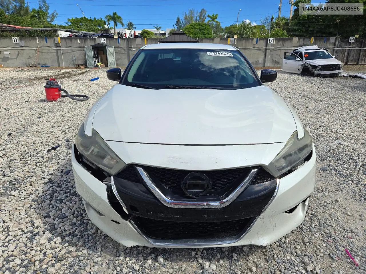 2018 NISSAN MAXIMA VIN 1N4AA6AP8JC408686 — фото 5