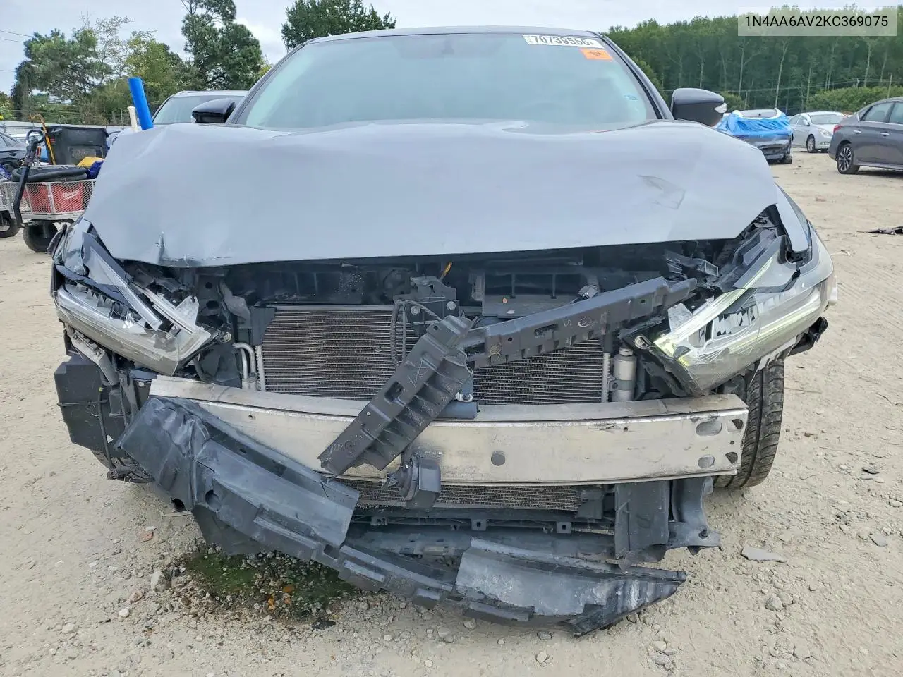 2019 NISSAN MAXIMA VIN 1N4AA6AV2KC369075 — фото 5