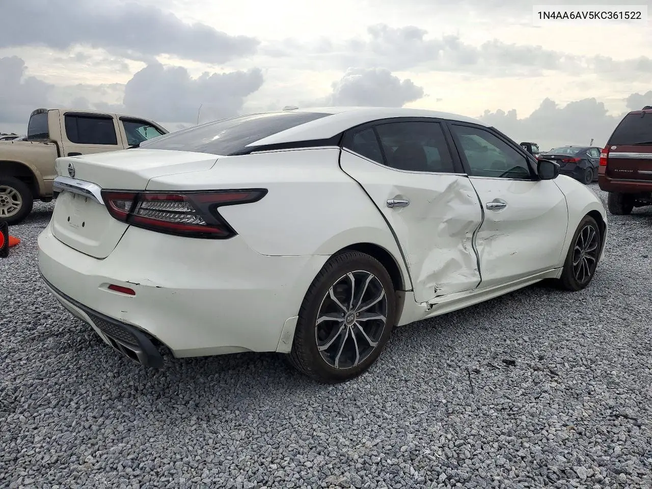 2019 NISSAN MAXIMA VIN 1N4AA6AV5KC361522 — фото 3