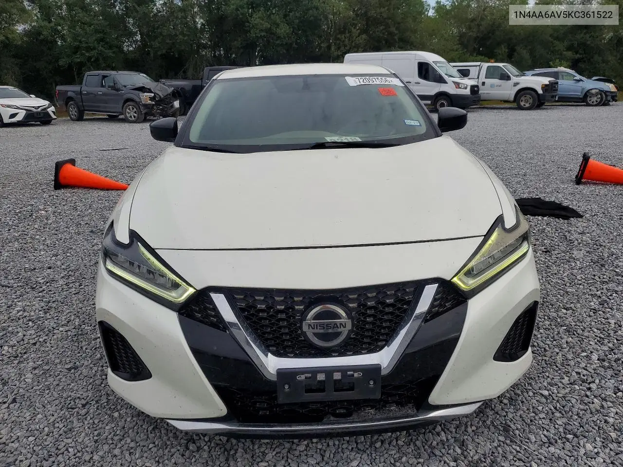 2019 NISSAN MAXIMA VIN 1N4AA6AV5KC361522 — фото 5