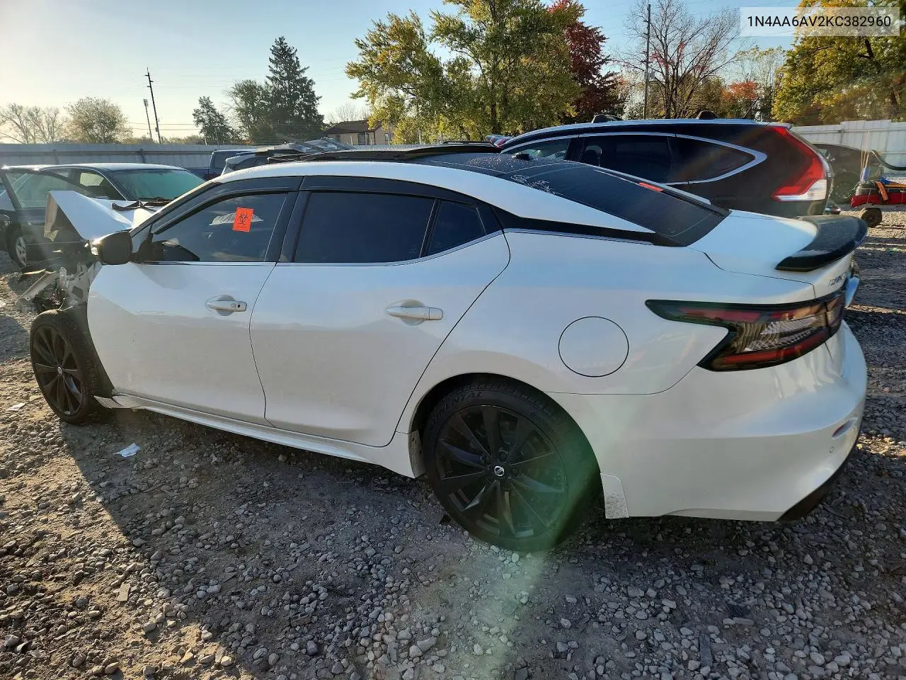 2019 NISSAN MAXIMA VIN 1N4AA6AV2KC382960 — фото 2