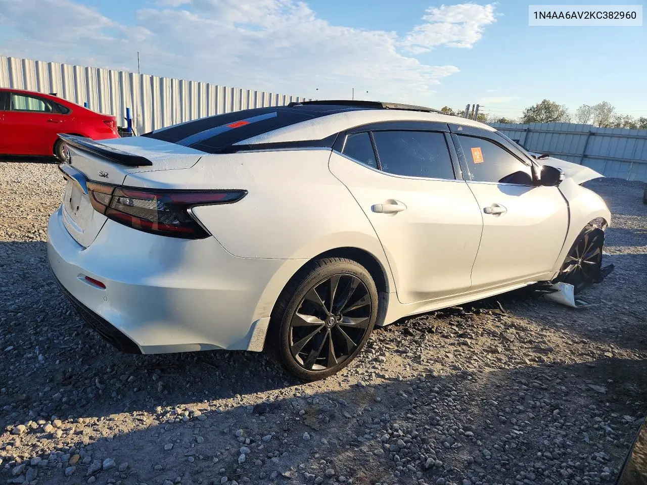 2019 NISSAN MAXIMA VIN 1N4AA6AV2KC382960 — фото 3