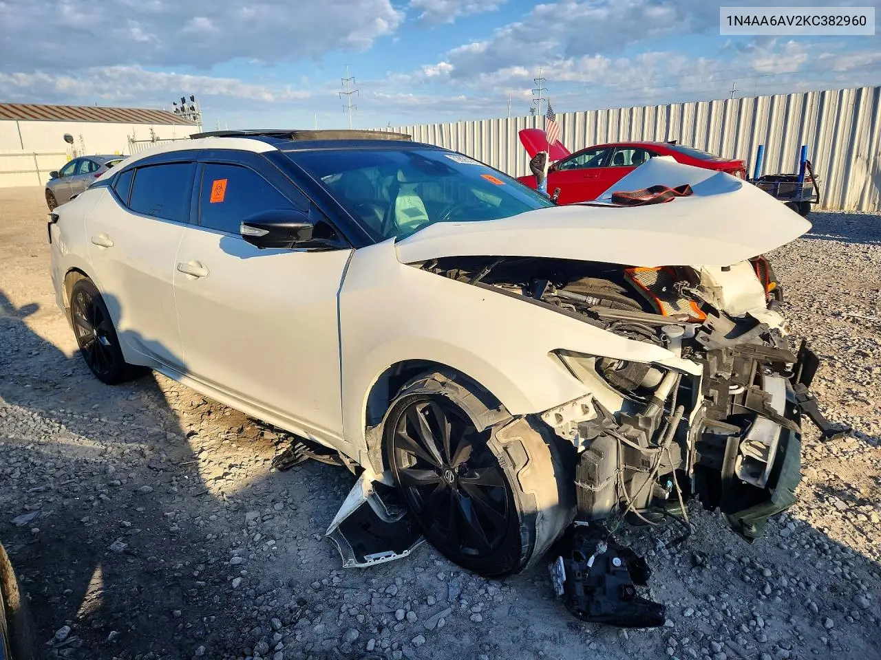2019 NISSAN MAXIMA VIN 1N4AA6AV2KC382960 — фото 4