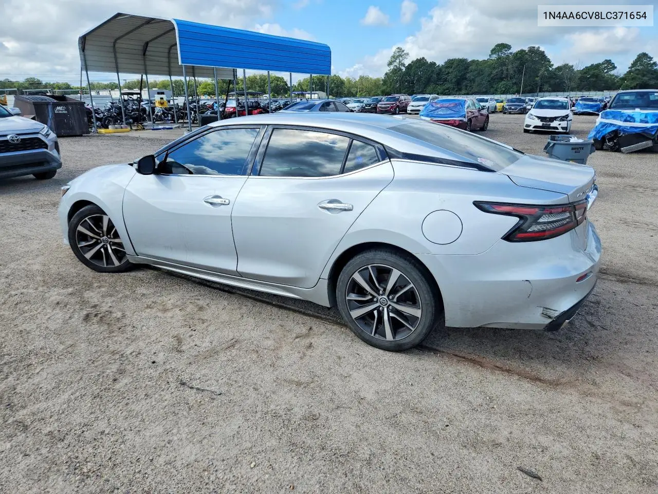 2020 NISSAN MAXIMA VIN 1N4AA6CV8LC371654 — фото 2