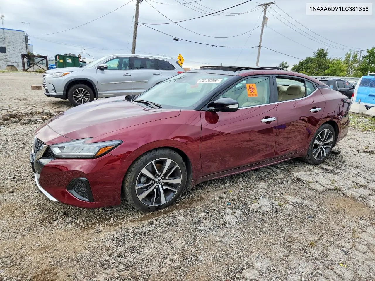 NISSAN MAXIMA 2020, VIN 1N4AA6DV1LC381358