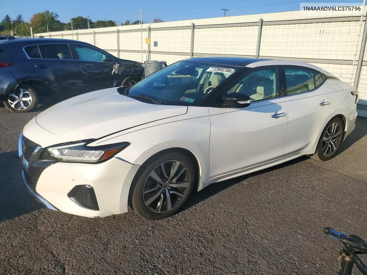 NISSAN MAXIMA 2020, VIN 1N4AA6DV6LC375796